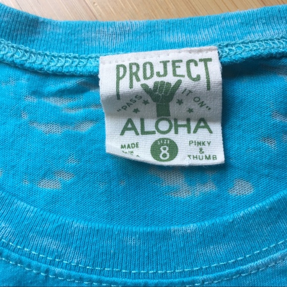 🍭🌸Aloha burnout t-shirt - 8 - Picture 3 of 3